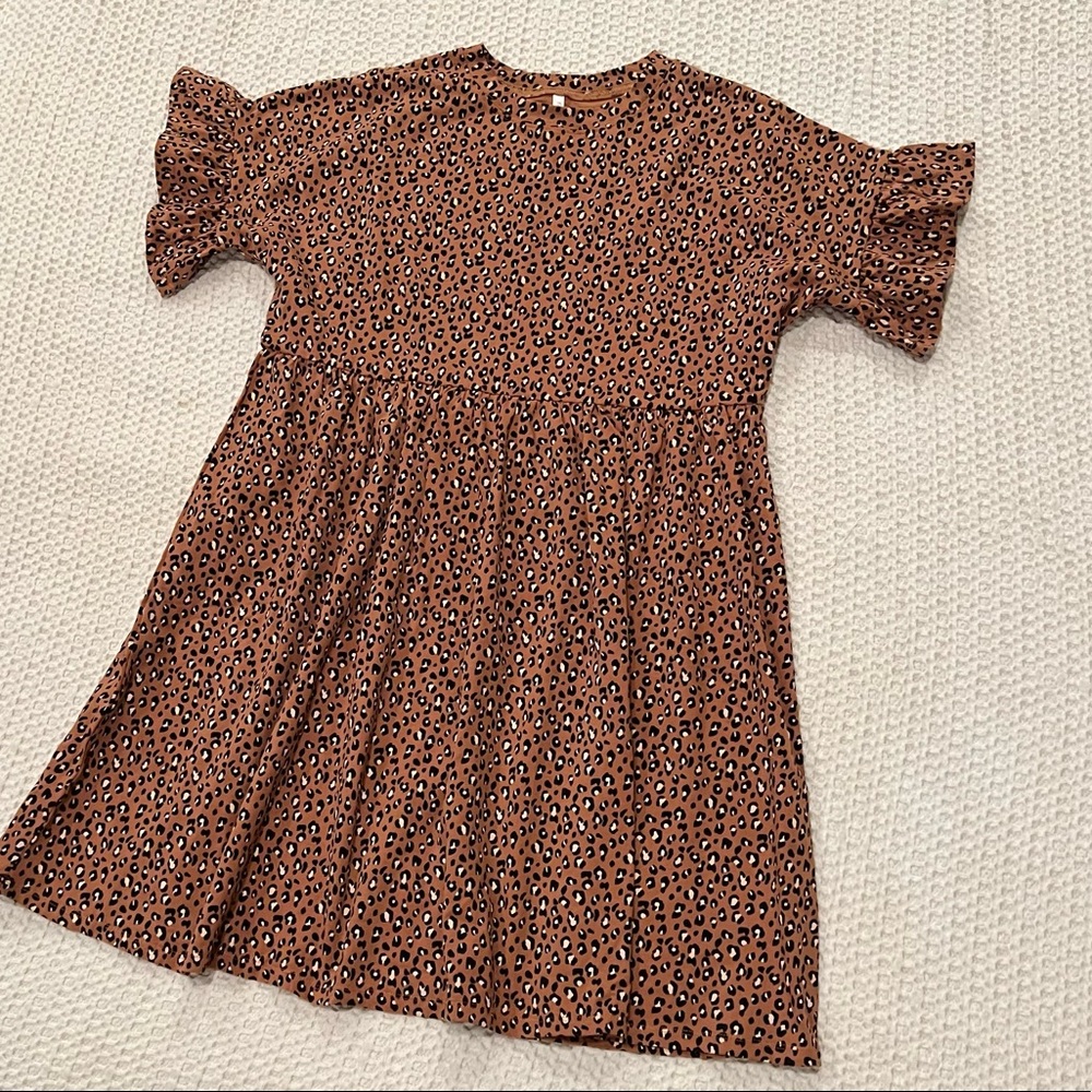 Rylee and Cru cheetah babydolll dress